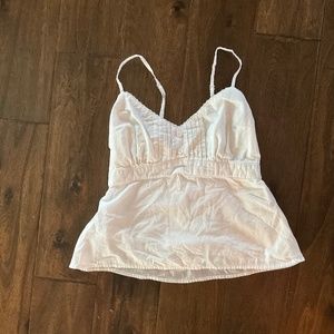 Hollis get XS white cotton cami with cotton lining